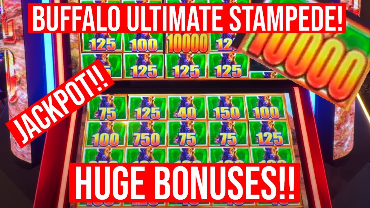 КРУПНЫЕ ВЫИГРЫШИ В СЛОТЕ BUFFALO ULTIMATE STAMPEDE! ДЖЕКПОТ!!