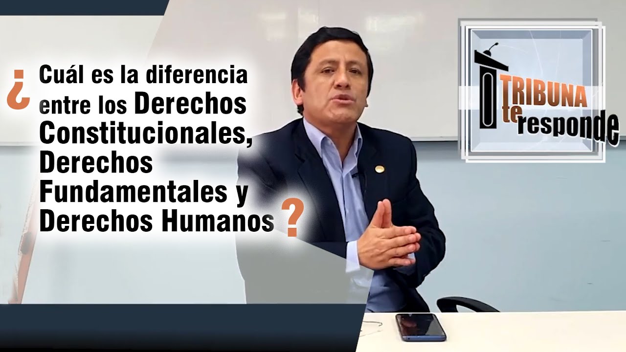 DERECHOS CONSTITUCIONALES,  DERECHOS FUNDAMENTALES Y DERECHOS HUMANOS - TTR # 16
