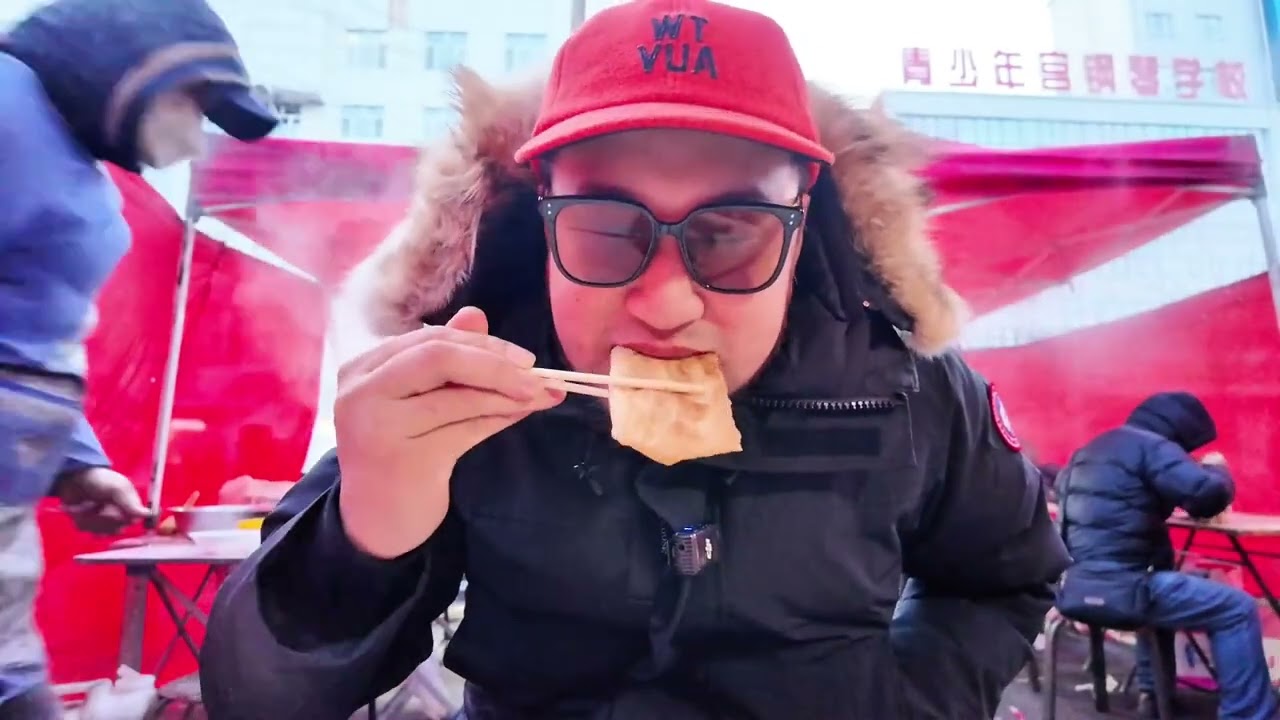 零下二十度带你感受东北早市的魅力！ #齐齐哈尔 #东北早市  #舌尖上的抖音 #南滋北味  #北方美食