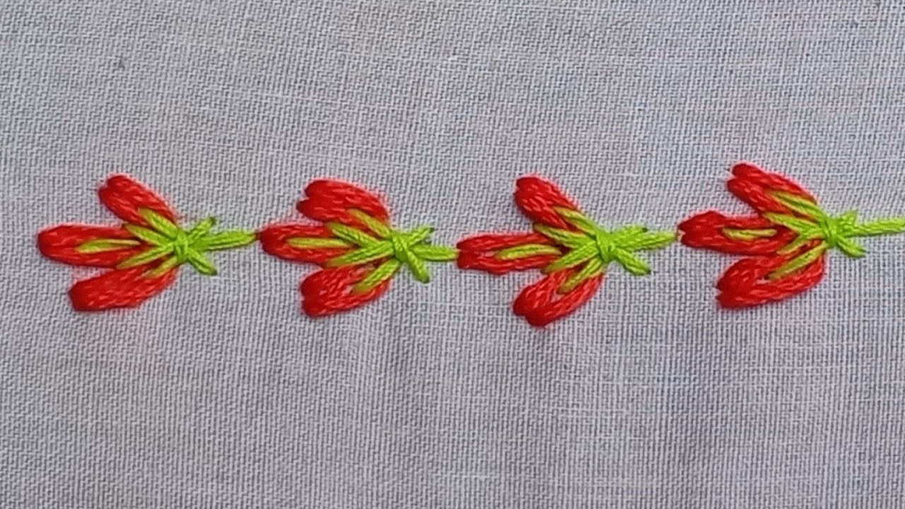 Unique stitch and amazing hand embroidery designs and beautiful border line embroidery 🪡🪡