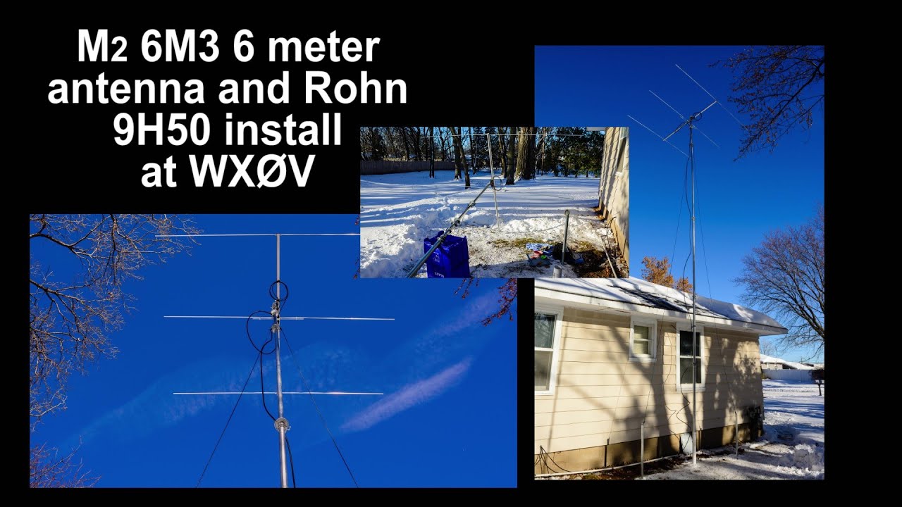 M2 6M3 6m beam + Rohn 9H50 install