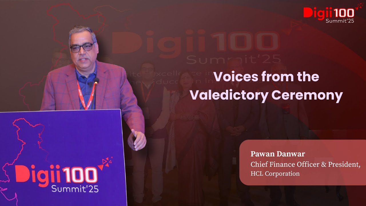 Valedictory Reflections on Faculty Excellence & Early Research | Pawan Danwar, HCL | Digii100 2025