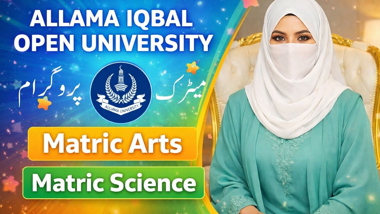 AIOU Matric Science & Arts | Admission, Subjects & Complete Guidelines | Allama Iqbal Online Academy