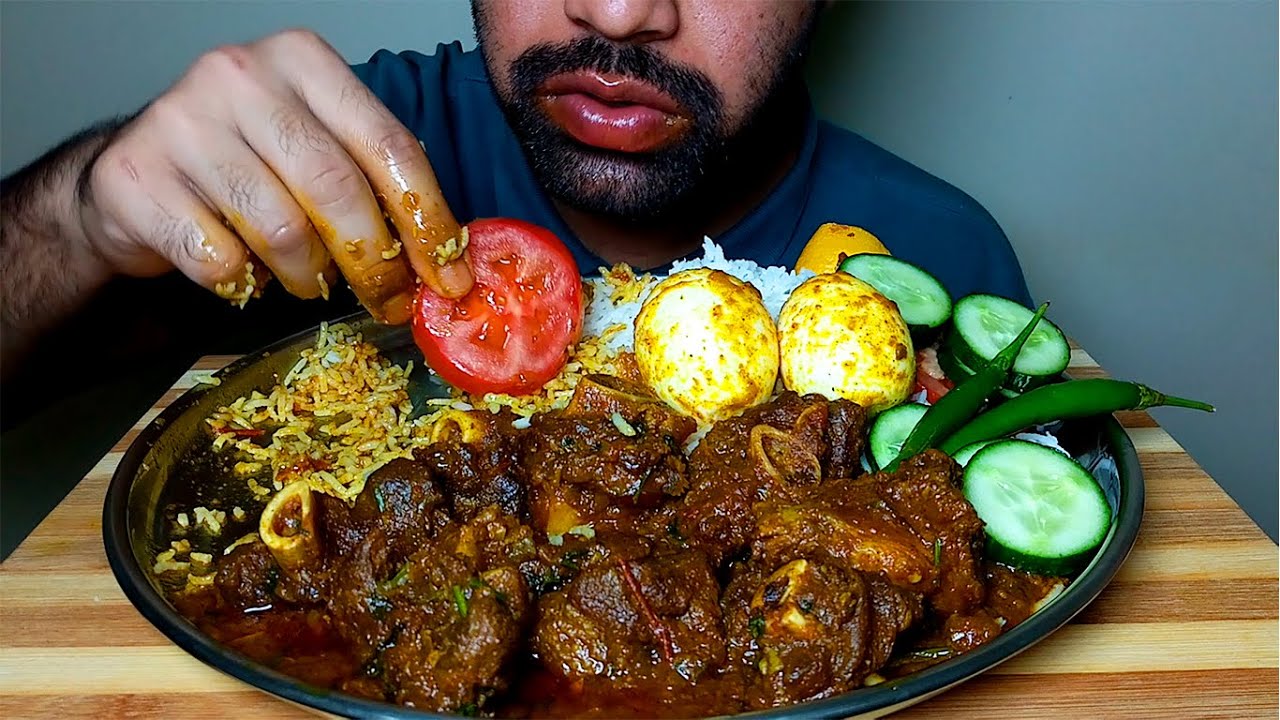 MUTTON GRAVY WITH RICE EATING SHOW |#HungryPiran