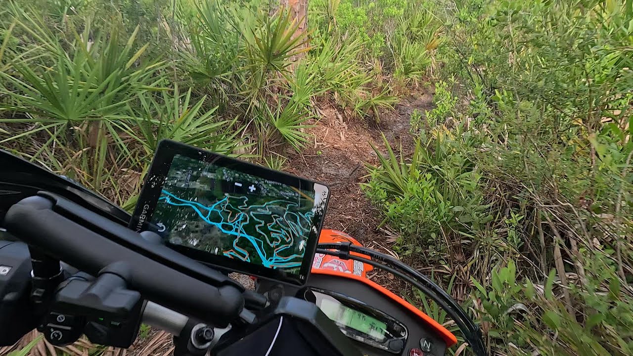 1st ride on new '24 KTM 690 Enduro R - Florida tight single track, palmettos and sand...
