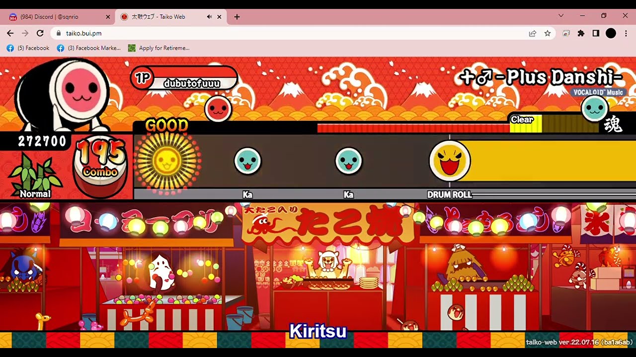 plus boy - taiko no tatsujin but i lose my combo nearly at the end of the song