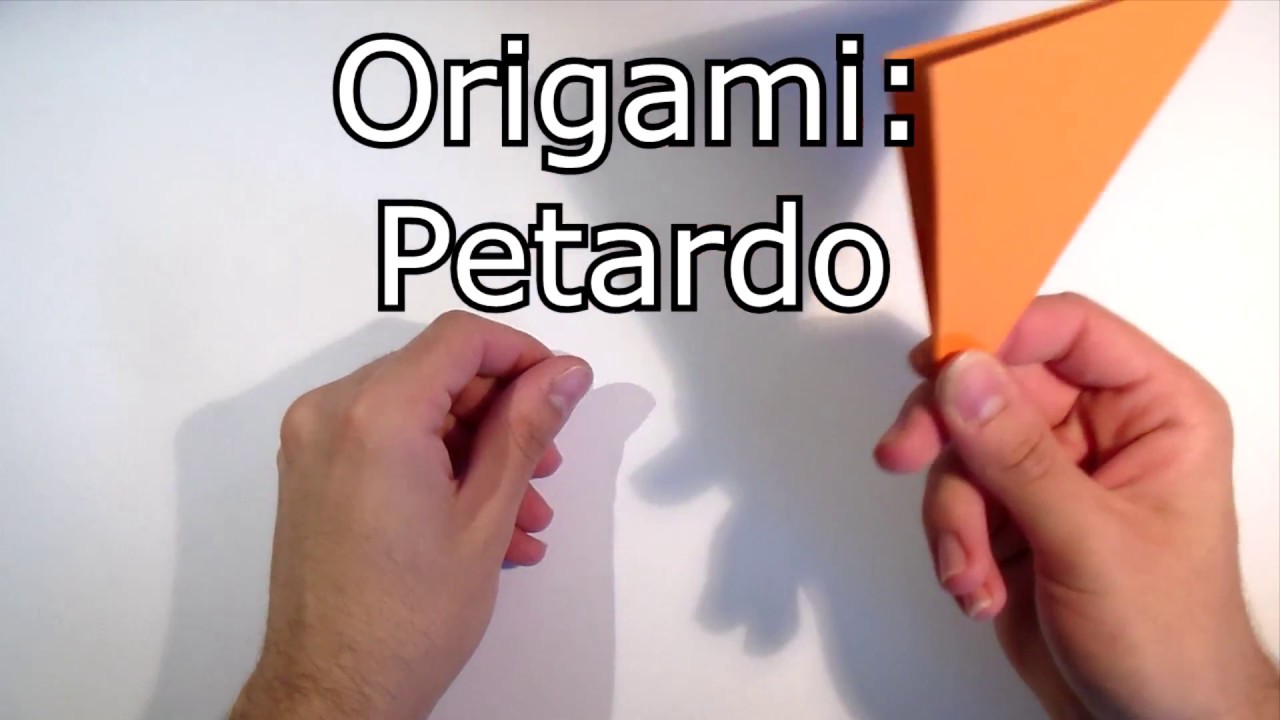 Origami: Petardo che scoppia (Bomba di carta), fa rumore