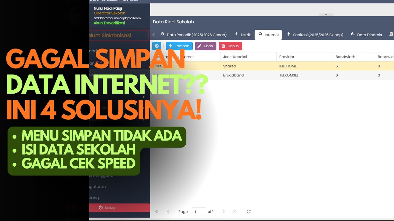 SOLUSI GAGAL SIMPAN DATA INTERNET DI DAPODIK 2026B