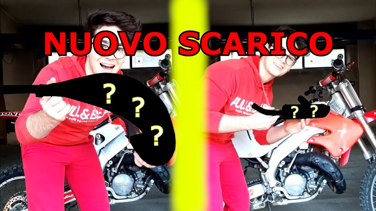 NUOVO SCARICO ALL'HONDA CR 125!