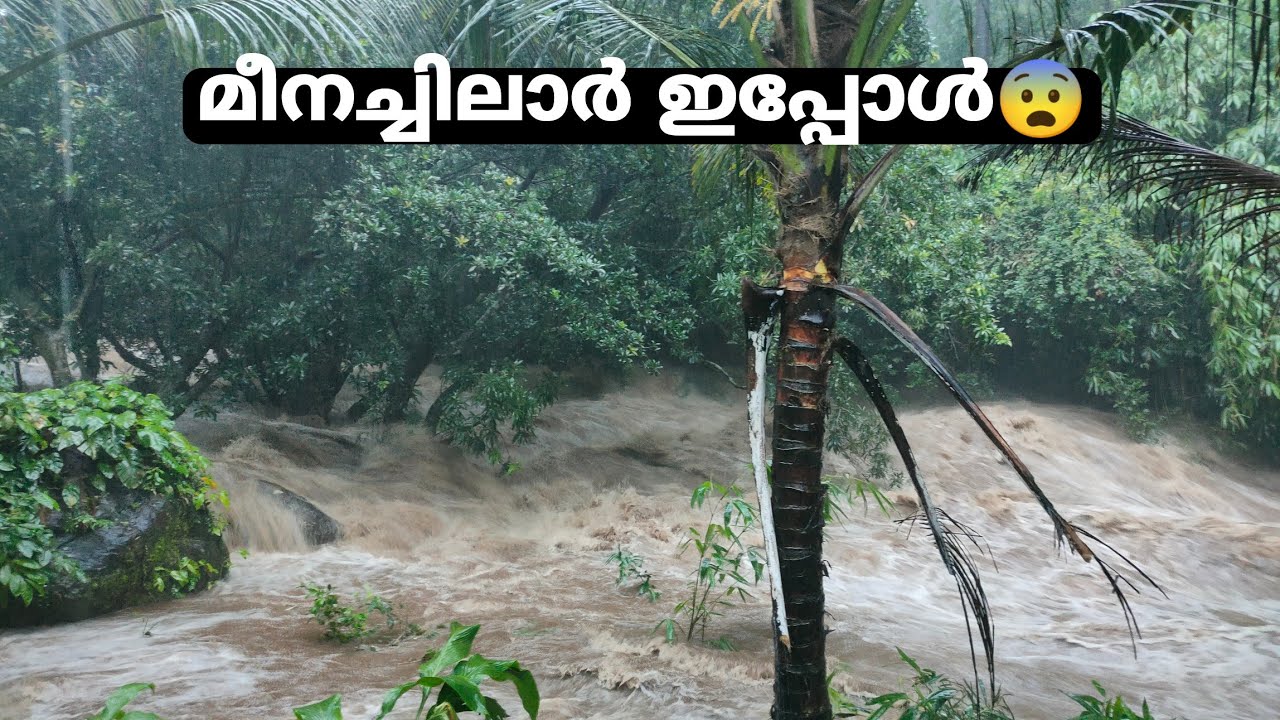 Meenachil River //Before Meenachil River & Eppolathe avashetha 🤕 #moonsoon#mazhakallam#Urulppottal