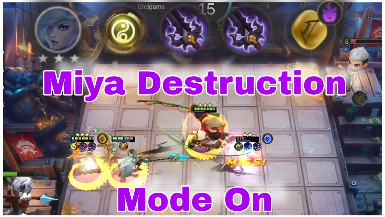 Miya Destruction Mode On!! #magicchess #mobilelegends #mlbb