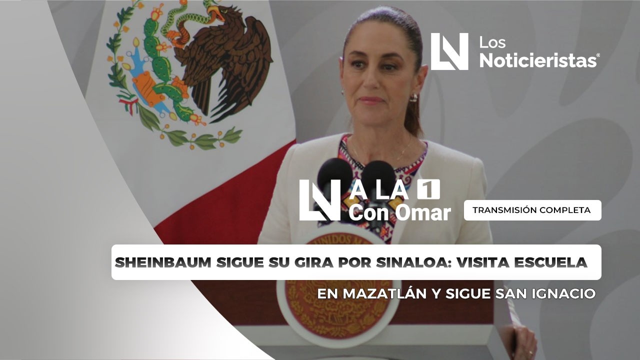 Sheinbaum sigue su gira por Sinaloa: visita escuela en Mazatlán y sigue San Ignacio