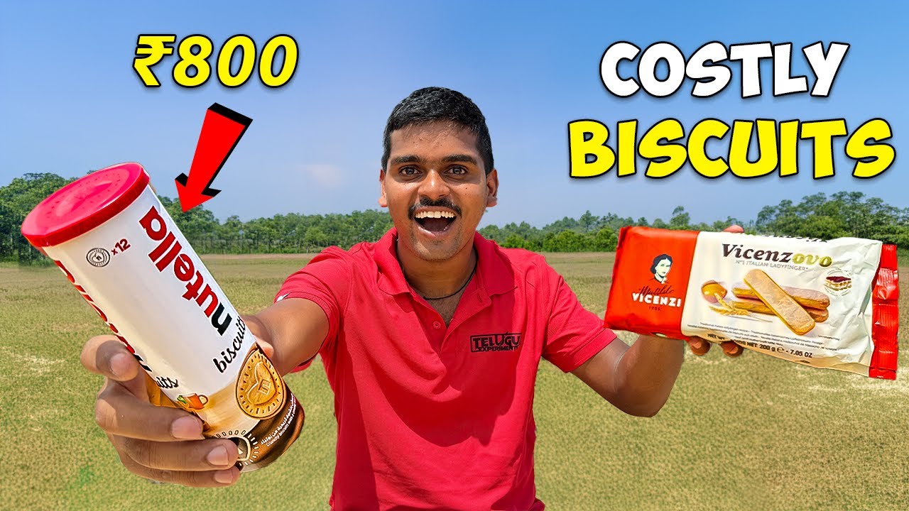 Costliest Biscuit Packet Unboxing and Tasting 🔥🔥 Telugu Experiments