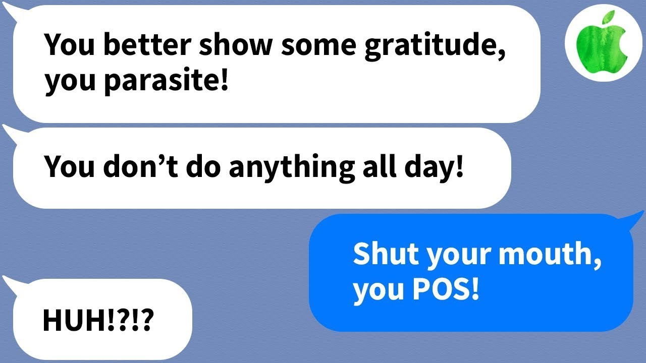 【Apple】My mysogynistic husband thinks I can't survive without him, so I snap back...