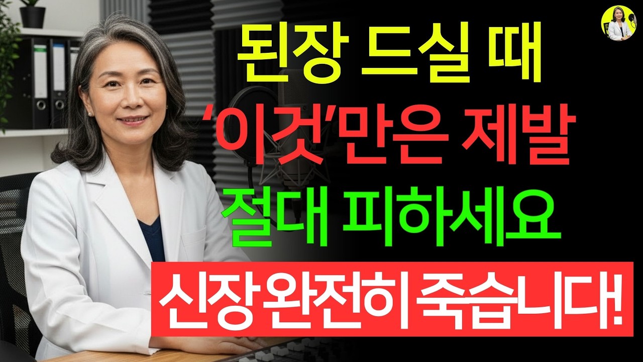 된장을 이것 과 드시면 콩팥 노화가 급격히 빨라집니다! 신장을 먼저 망치는 최악의 궁합 TOP3 | 전문의 경고 | 신장건강 | 시니어건강 | 노인건강습관 | 건강정보
