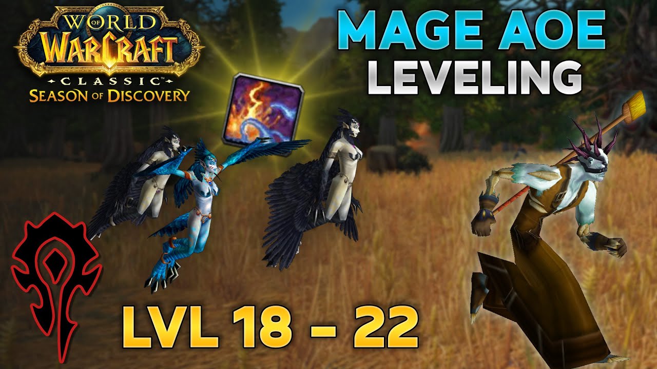 SoD - FASTEST Mage AoE Leveling Guide! 18-22 [Horde]