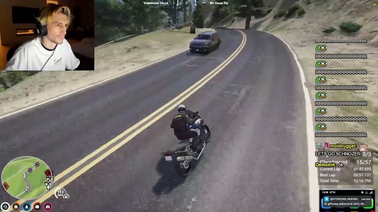 xQc PIERRE PAUL POLICE GTA No Pixel RP | #16 (Part 5/12)