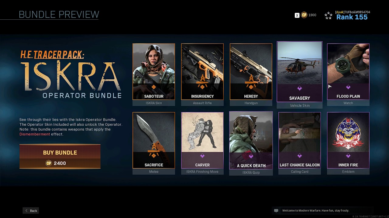 Iskra Operator Bundle - Call of Duty: Modern Warfare Show Case