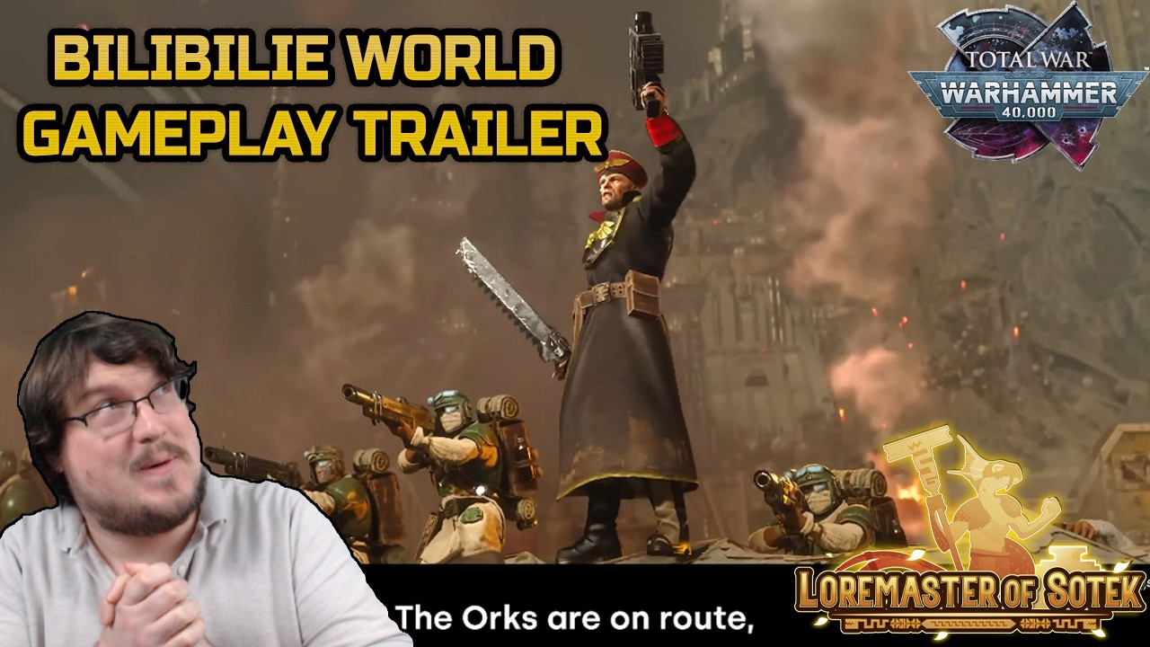 NEW TOTAL WARHAMMER 40K FOOTAGE! Imperial Guard vs. Orks Reaction & Analysis w/ Total War Expert