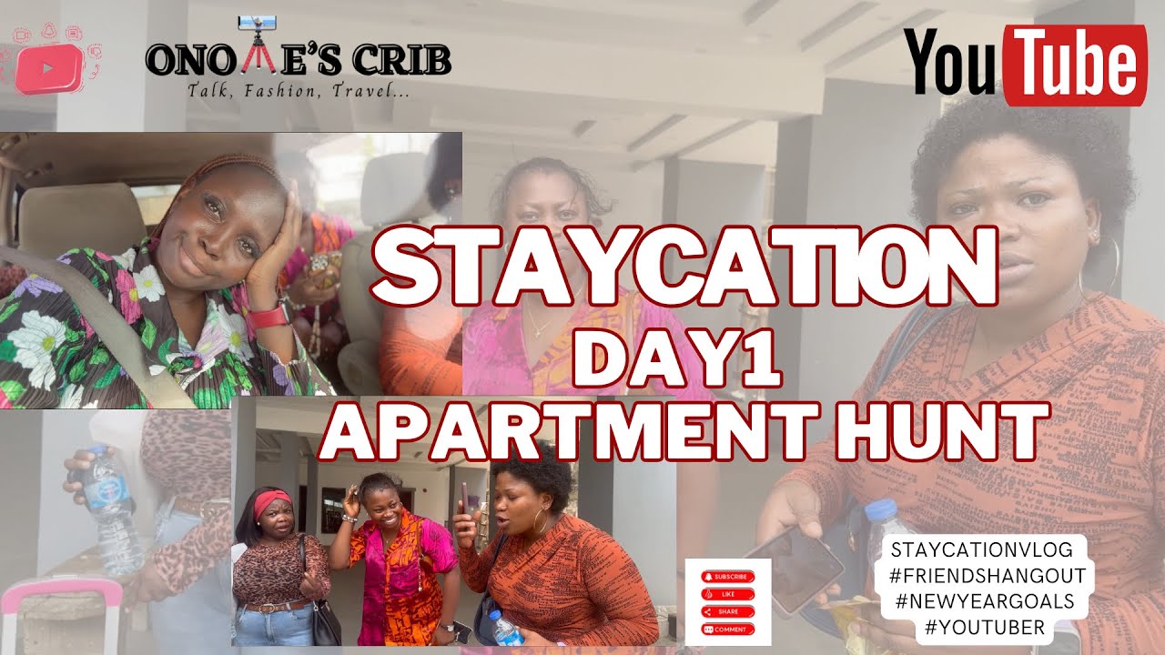 GIRLS STAYCATION/APARTMENT HUNT 😩#girlsweekend #travelvlog #weekendgetaway #apartmenthunting #girls