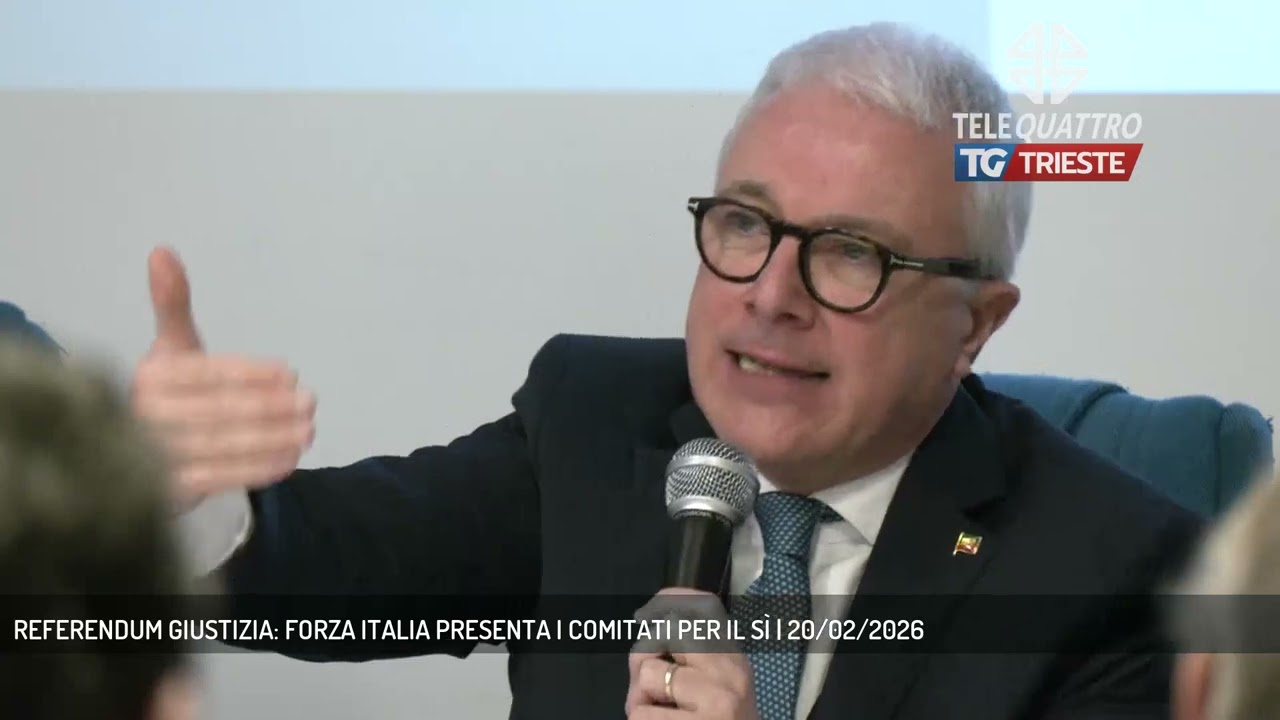 REFERENDUM GIUSTIZIA: FORZA ITALIA PRESENTA I COMITATI PER IL SÌ | 20/02/2026