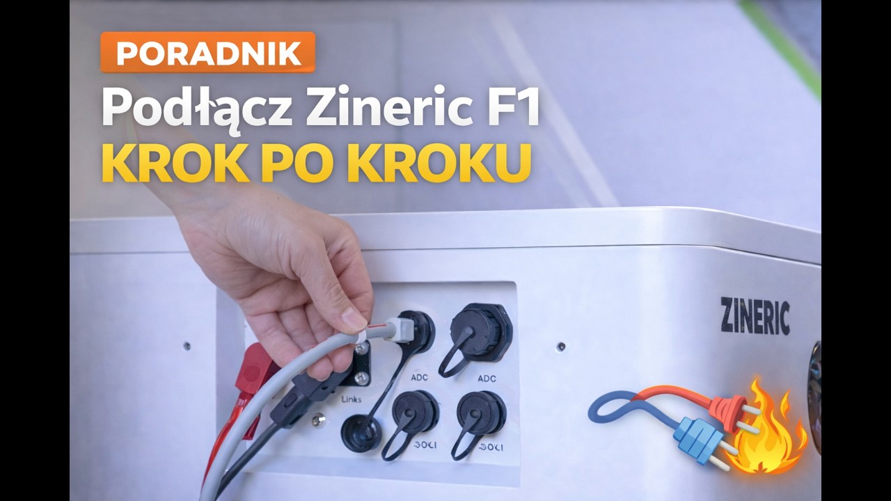 Podłączenie przewodów do magazynu energii Zineric F1 – instrukcja | Magazyny Energii Zineric