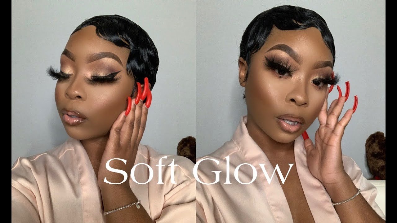 Soft Glow Makeup Tutorial | Deets On My Short Hair/Finger Waves! Is It A Wig??