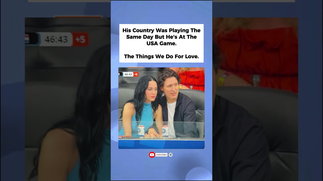 Justin Trudeau & Katy Perry Together? 👀🏀❤️ #katyperry  #justintrudeau  #shorts
