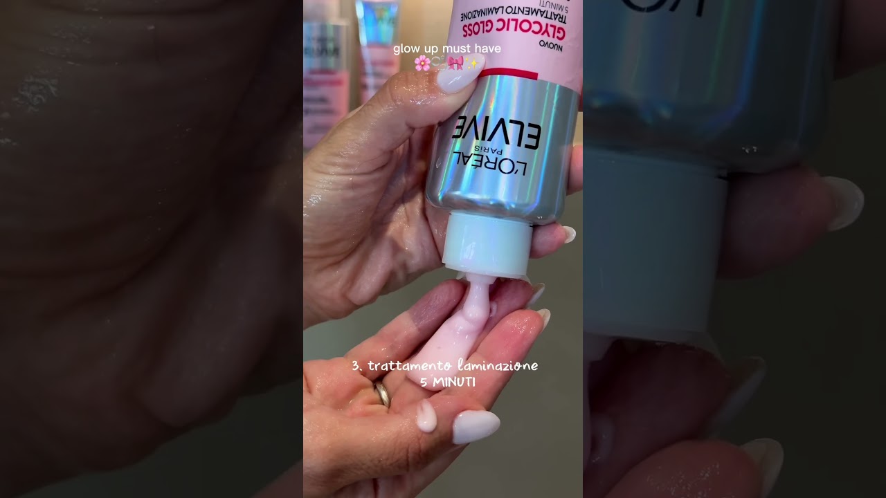 LAMINAZIONE CAPELLI in 5 MINUTI A CASA?! #Hair #elviveglycolicgloss #hairgloss #ADV #LOREALITALIA
