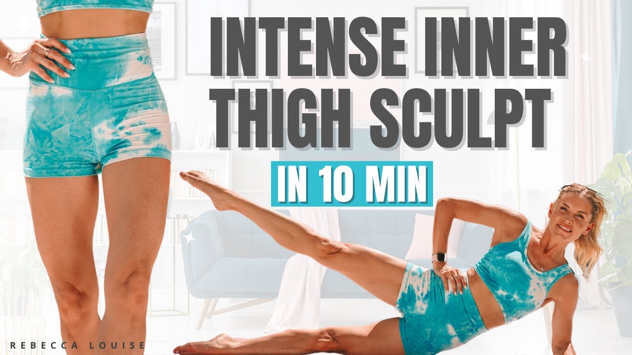INTENSE INNER THIGH Sculpt BURN 🔥 (optional WEIGHTS) Rebecca Louise