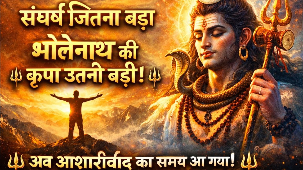 संघर्ष जितना बड़ा, भोलेनाथ की कृपा उतनी बड़ी #harharmahadev #bholenath 