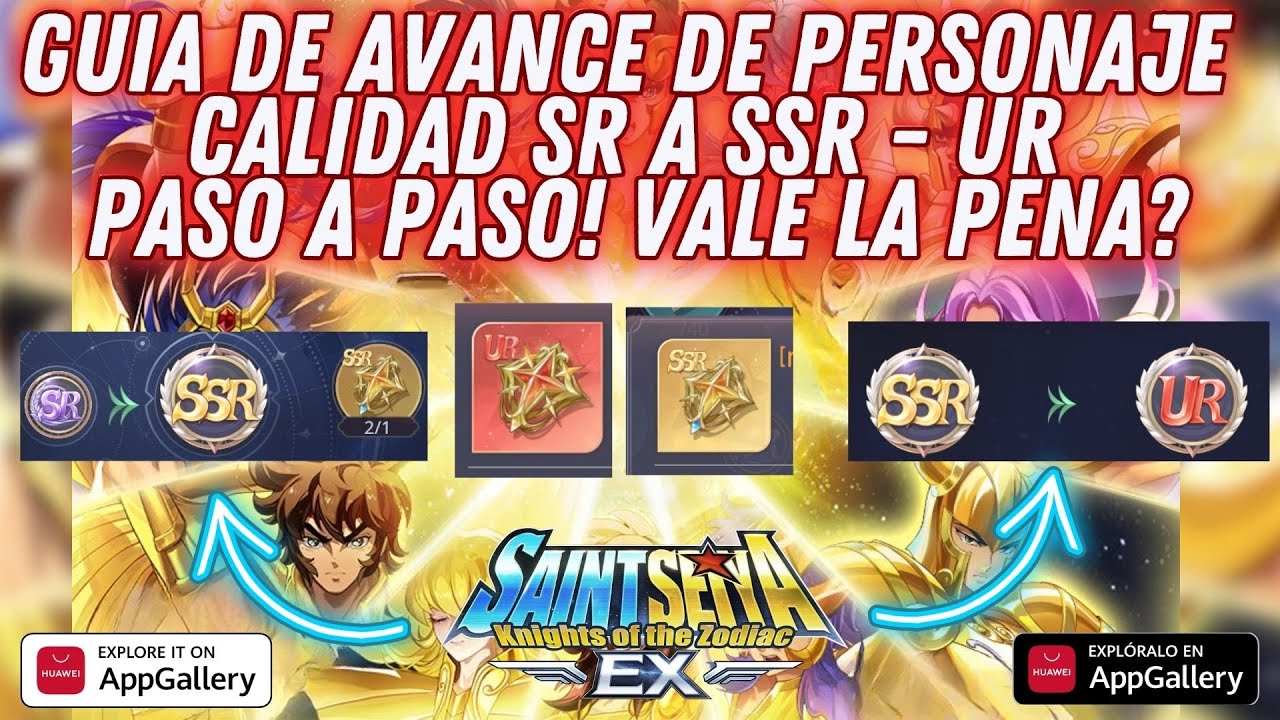 GUIA DE AVANCE DE PERSONAJE! PASA DE SR A SSR A UR!! VALE LA PÉNA? QUE INTERCAMBIAR? COMO HACERLO?