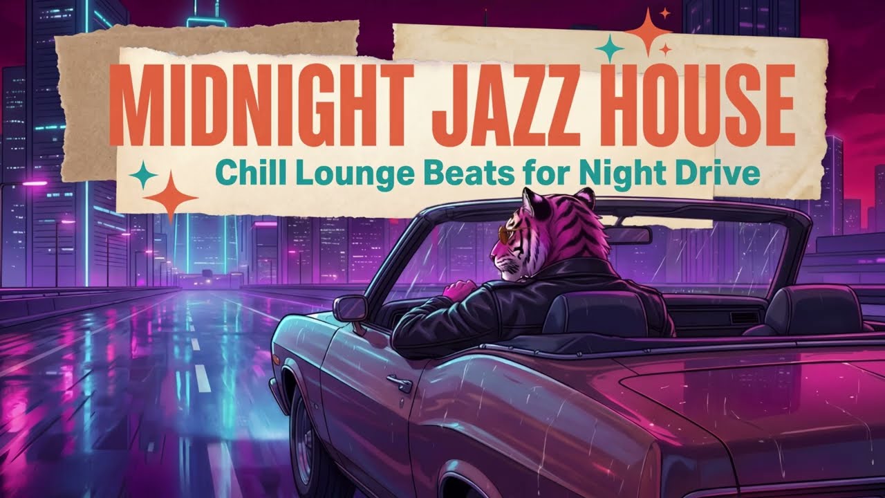 Midnight Jazz House 🌃 Chill Lounge Beats for Night Drive