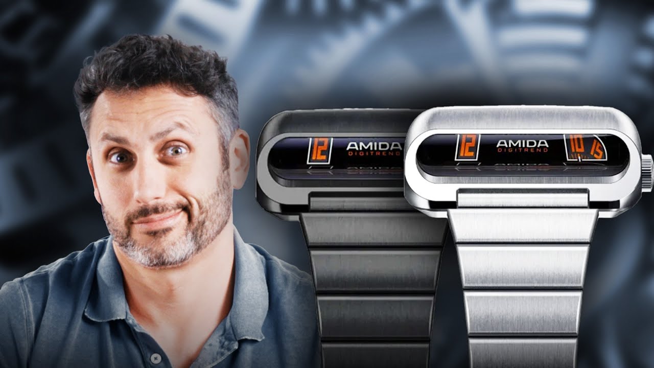 Retro-Futuristic Driver&rsquo;s Watch Reborn! | Amida Digitrend Black & Silver