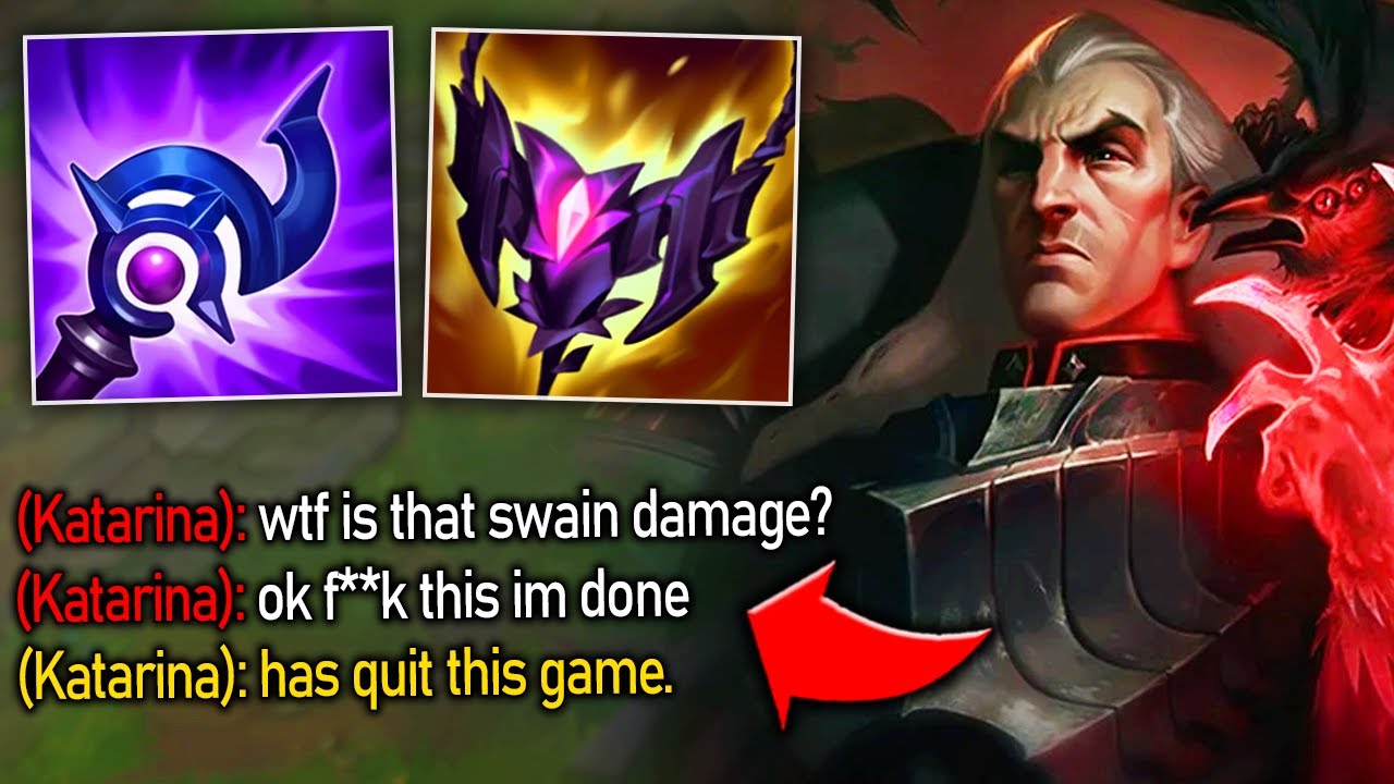I BEAT KATARINA SO BAD SHE RAGE QUITS THE GAME (SWAIN IS BROKEN?)