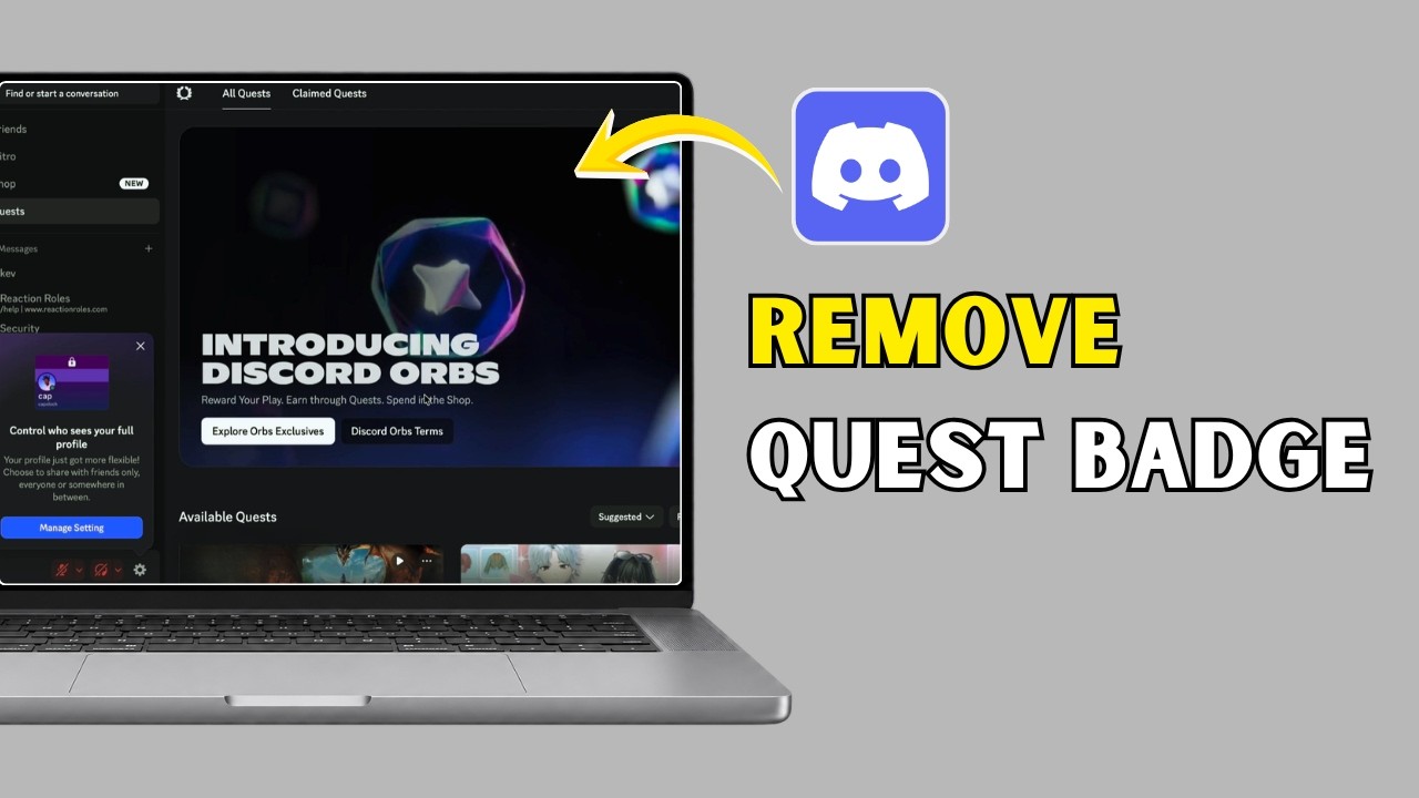 Как убрать значок Discord Quest | Скрыть значок квеста (2026)