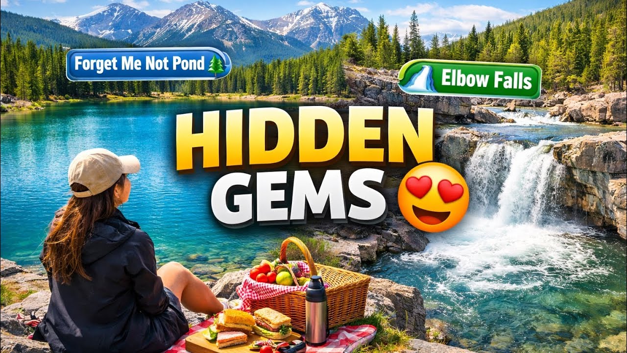 Forget Me Not Pond & Elbow Falls | Hidden Gems Near Calgary 🇨🇦 #vlog #youtubevlog 