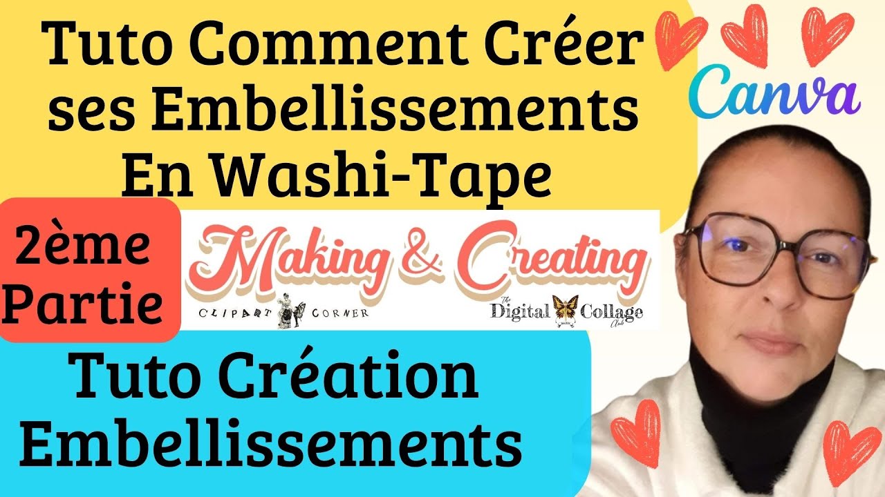 Tuto Embellissements Junk Journal / Partie 2 / Comment Créer vos Washi-Tape !@Tina