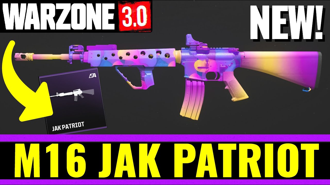 Warzone 3 the NEW M16 JAK Patriot Kit is Powerful & How To Unlock the NEW JAK PATRIOT KIT!