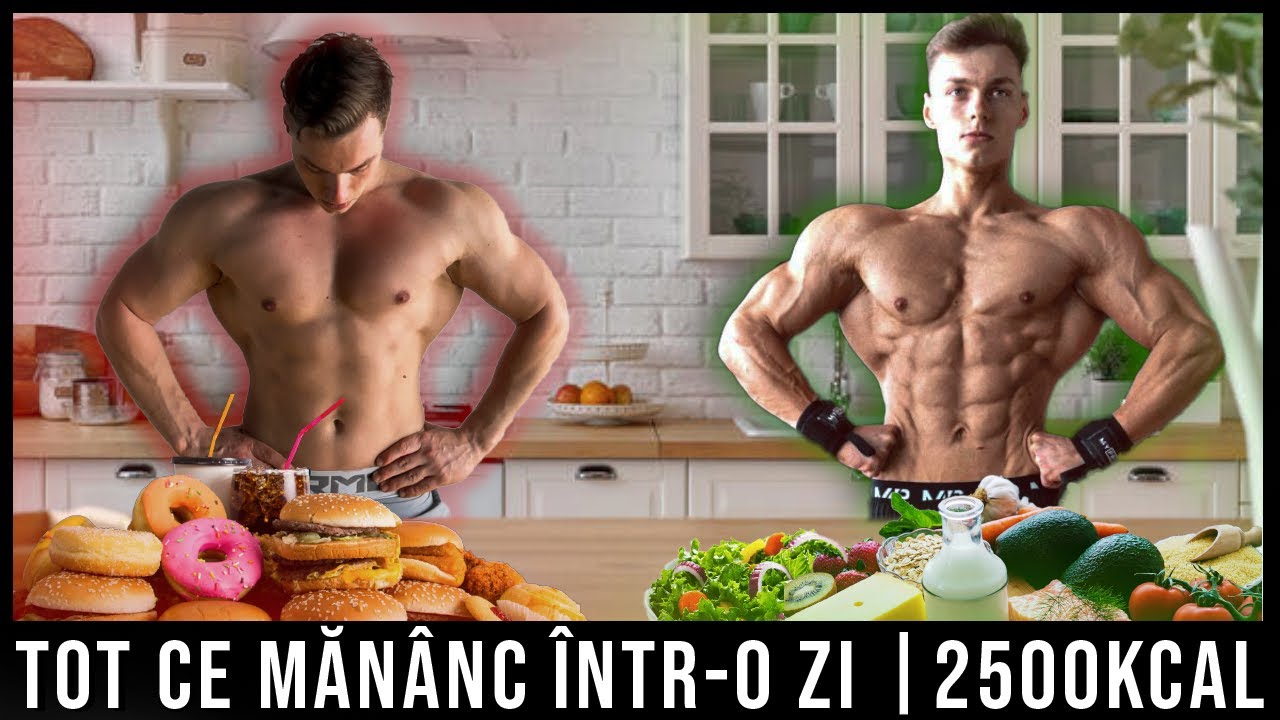 O ZI DIN DIETA MEA PENTRU SLĂBIT / MENIU 2500 CALORII