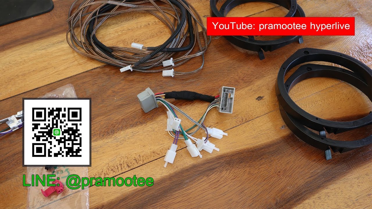 Y-Socket Plug and Play (ติดตั้งลำโพงใหม่ ฟร้อนเดิม ไม่ตัดต่อสายไฟ)Honda Jazz 2014 SV+