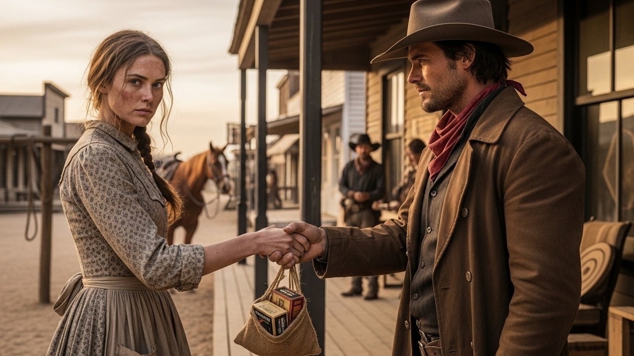 W sklepie brutalnie odmówili jej sprzedaży amunicji, lecz kowboj z duszą bohatera kupił ją i po