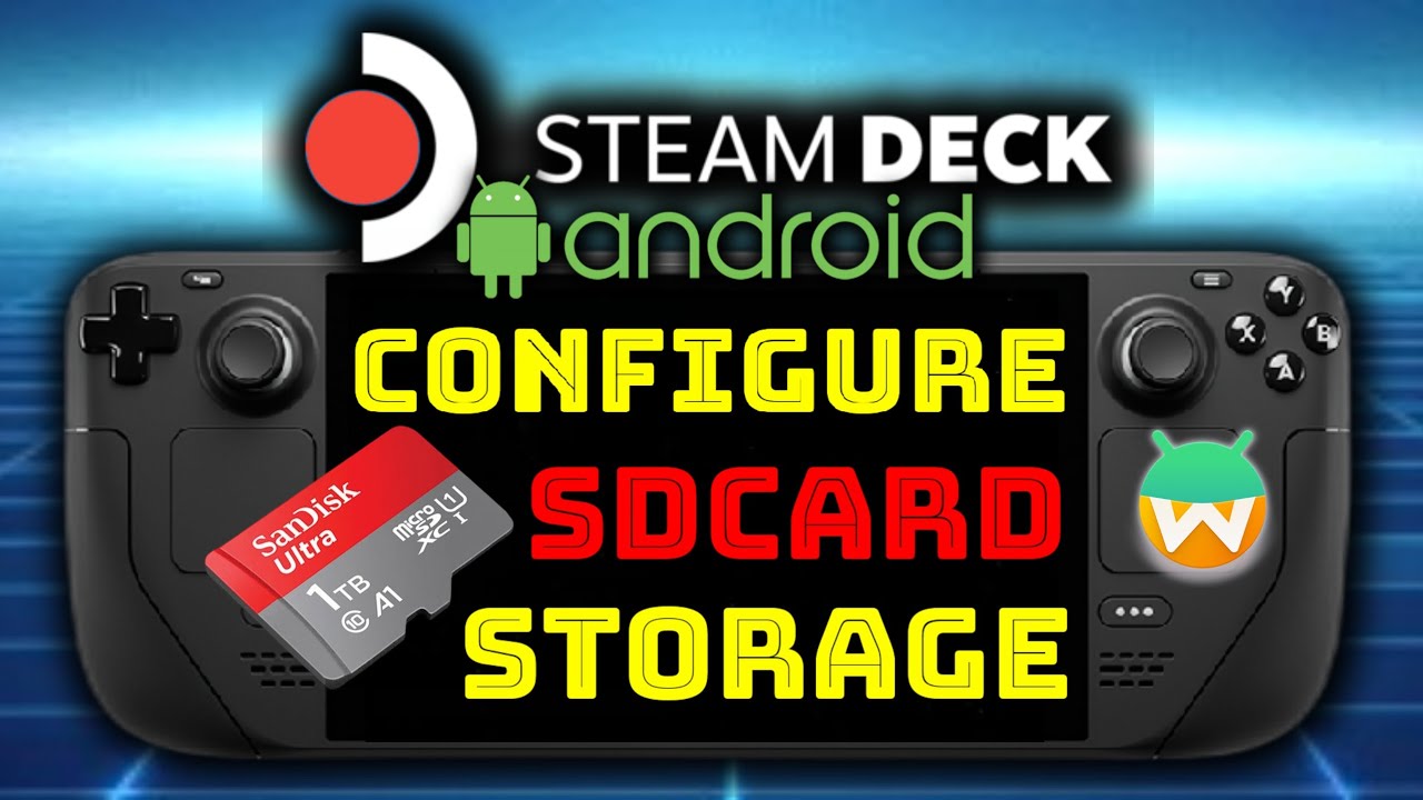 #android on Steam Deck - Configure sdcard as Main Storage | Steam Deck #Android #Waydroid OLED LCD
