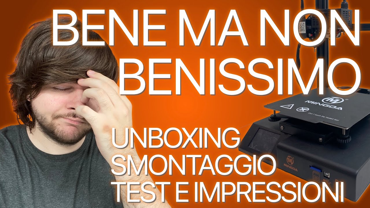 Forse si poteva fare di meglio: Mingda D2 Unboxing, Smontaggio, Test e Mini-Recensione Stampante 3D