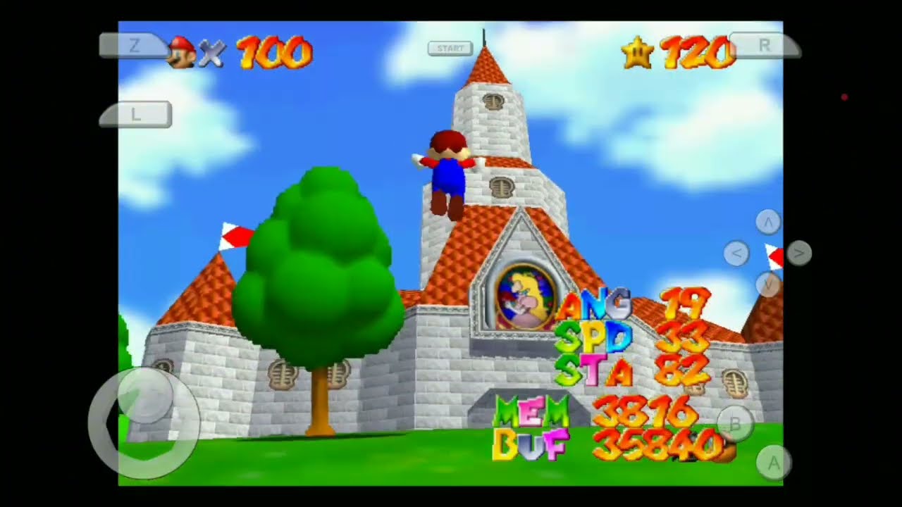 Estou jogando mario 64 com uns diferenciais e um único trecho do super mario bloopers 64