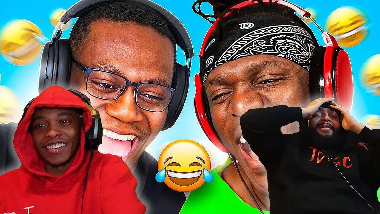 LITERALLY LAUGHS AT EVERYTHING 😂 | KSI ONE LAUGH, ONE PUNCH WITH DEJI... LIVE!