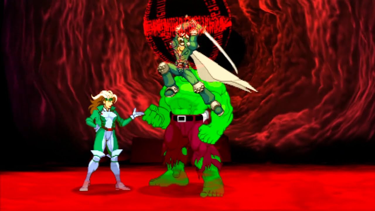 Marvel VS Capcom 2 - Rogue/Hulk/Jin - Expert Difficulty Playthrough
