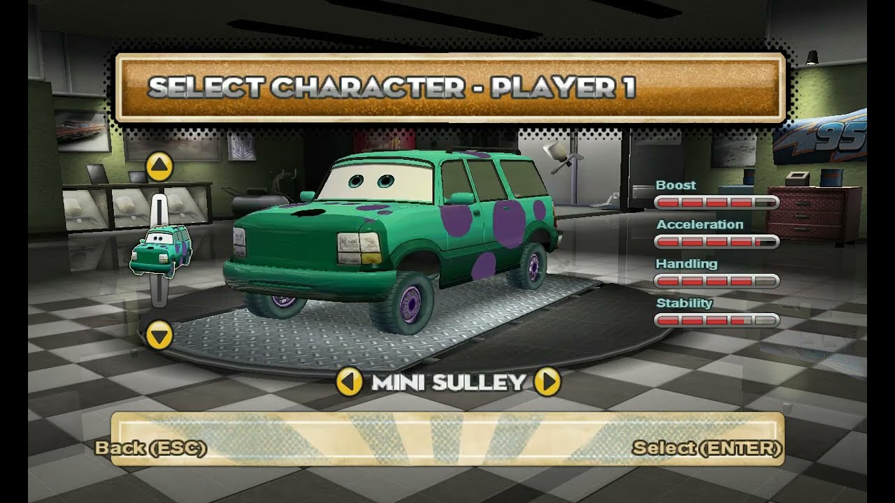 Cars: Mater-National: Extra Edition: All characters & paintjobs in v. 1.1