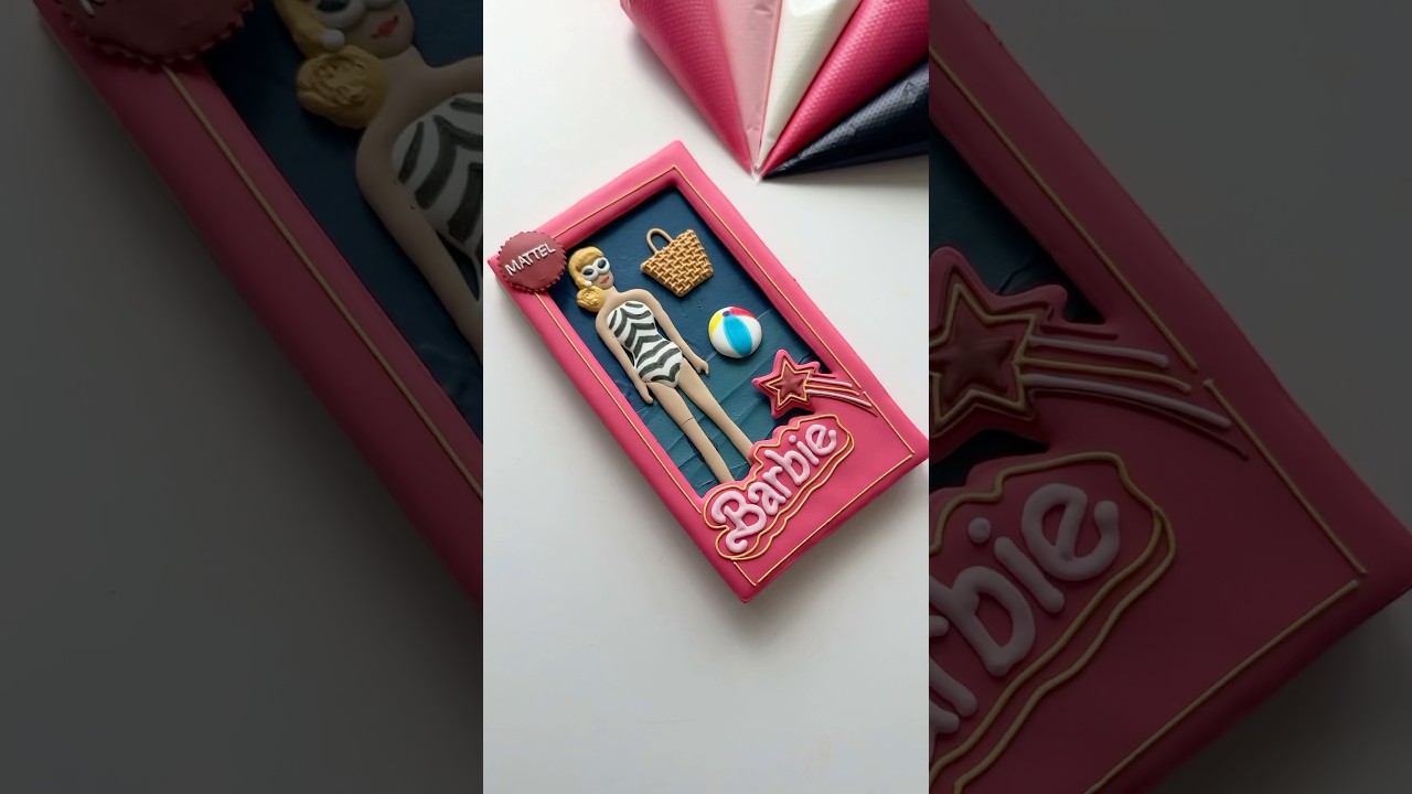 Barbie cookie💖 everything linked in my bio #cookiedecorating #oddlysatisfying #asmr