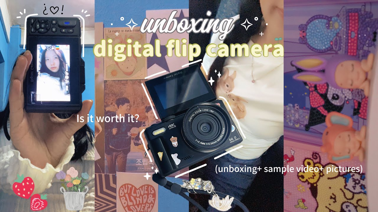 [unboxing] 4k Digital Flip Camera from Amazon 📸🧋Is it worth it?